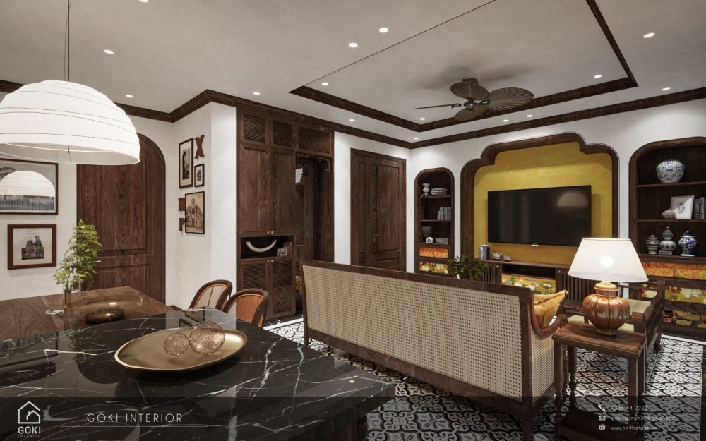 Thiet Ke Noi That Nha Pho Tu Hoa Phong Cach Indochine 16