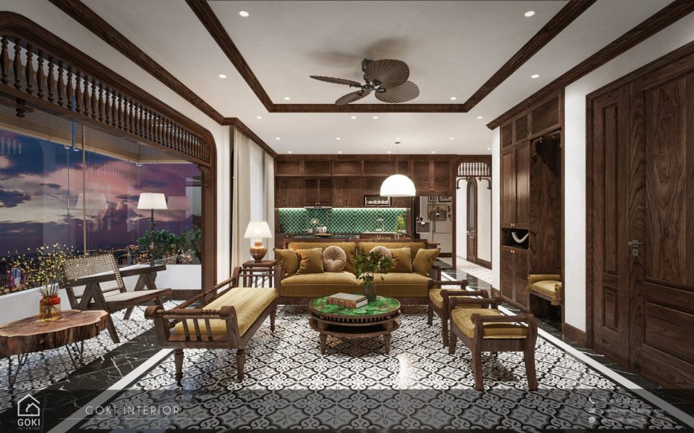 Thiet Ke Noi That Nha Pho Tu Hoa Phong Cach Indochine 17