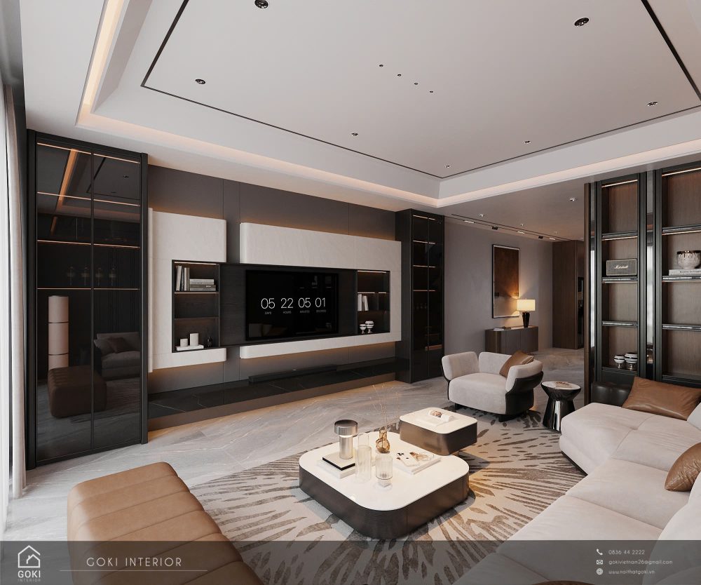 Nội thất nhà phố hiện đại Hải Dương