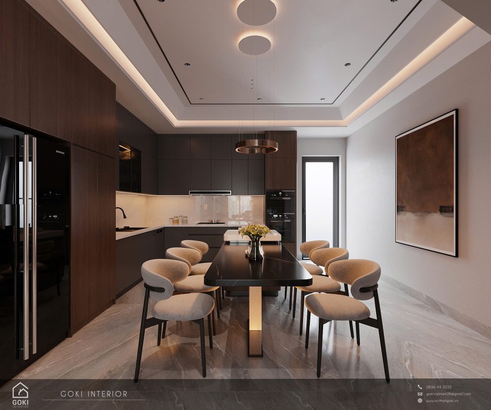 Nội thất nhà phố hiện đại Hải Dương