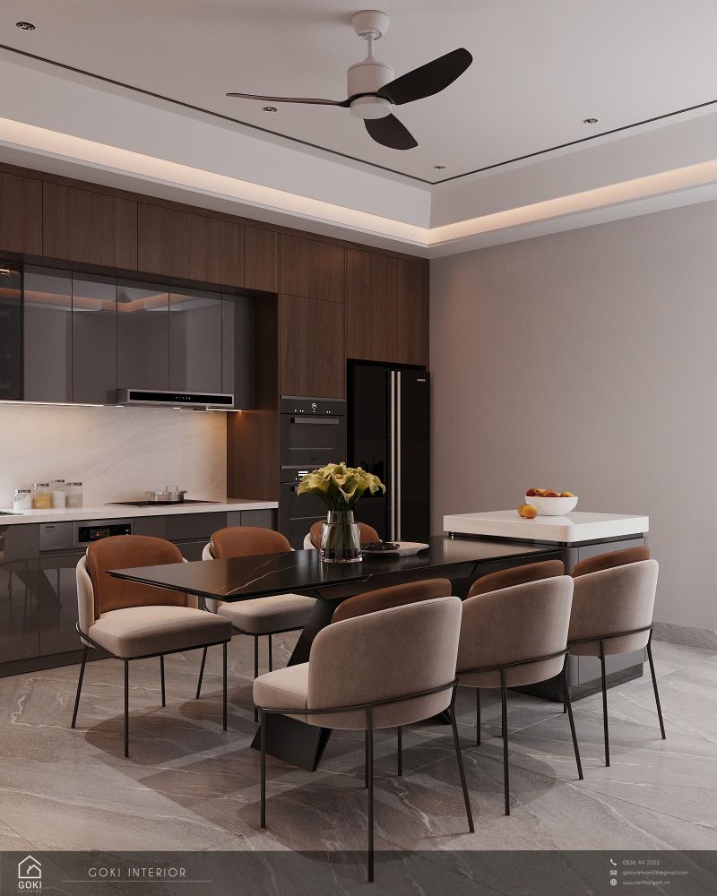 Nội thất nhà phố hiện đại Hải Dương